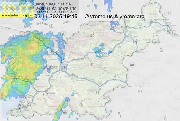 Radarska karta padavin