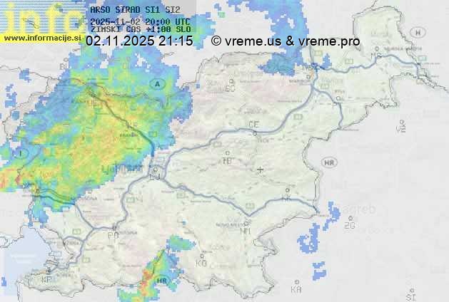 Radarska karta padavin