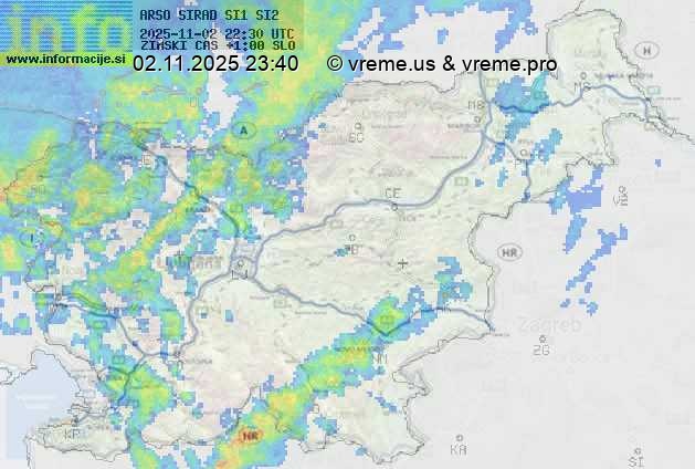 Radarska karta padavin