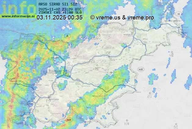 Radarska karta padavin