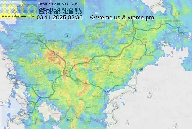 Radarska karta padavin