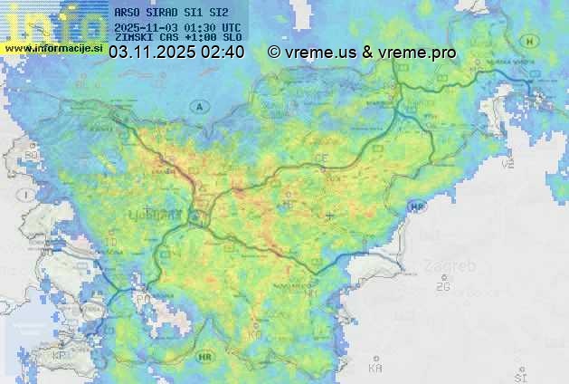 Radarska karta padavin