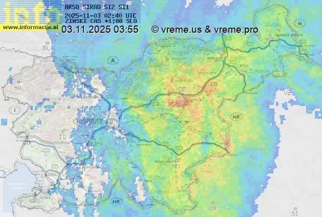 Radarska karta padavin