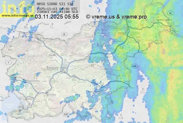 Radarska karta padavin