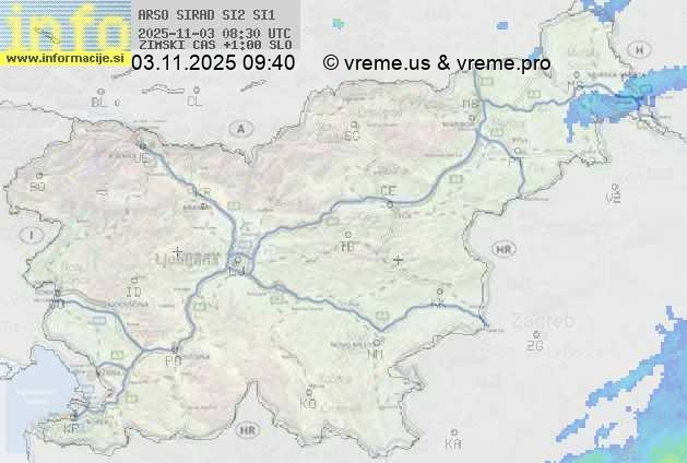 Radarska karta padavin