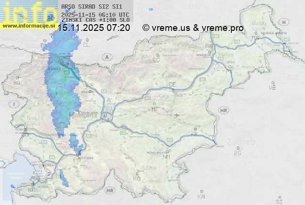 Radarska karta padavin