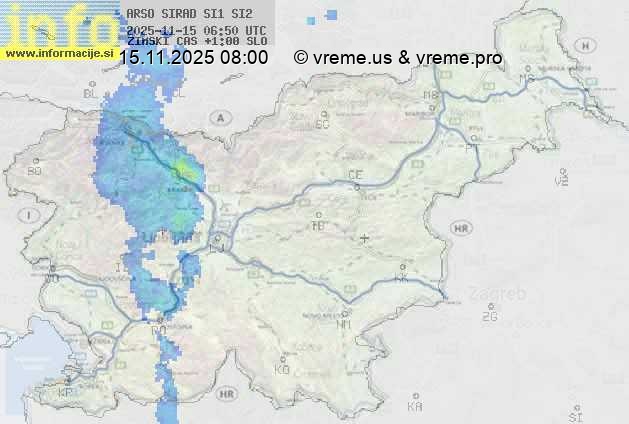 Radarska karta padavin
