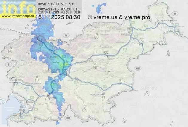 Radarska karta padavin