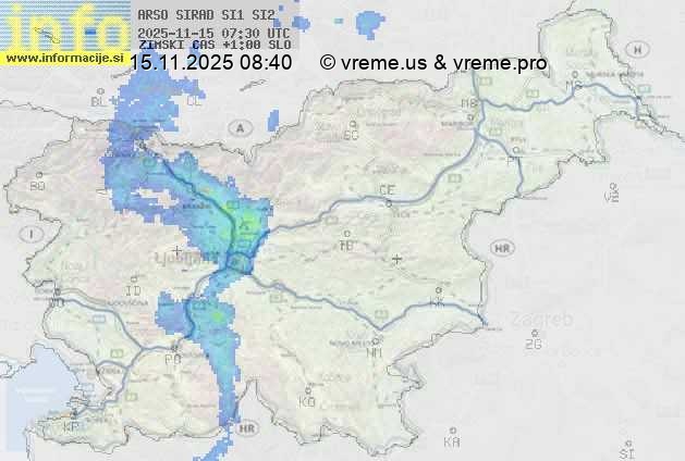 Radarska karta padavin