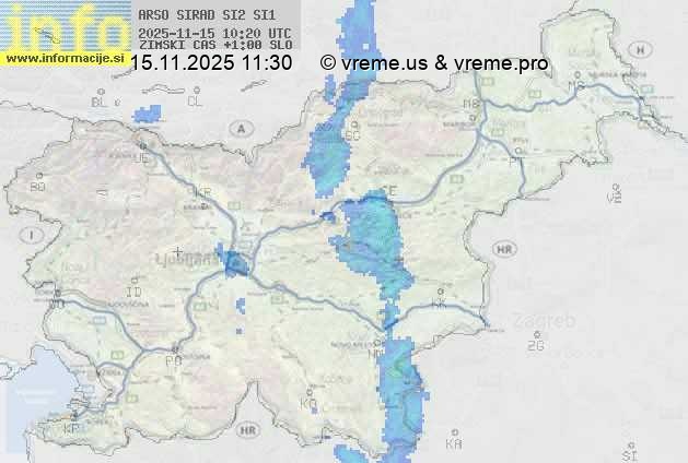 Radarska karta padavin