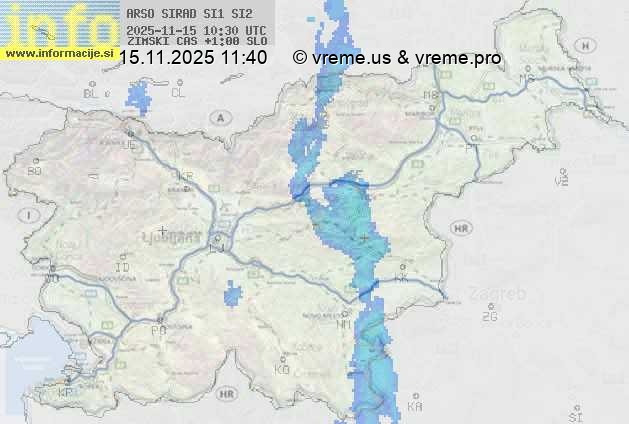 Radarska karta padavin