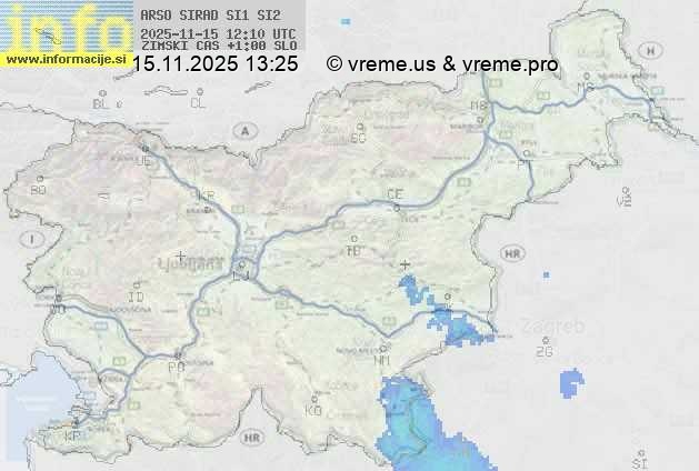 Radarska karta padavin