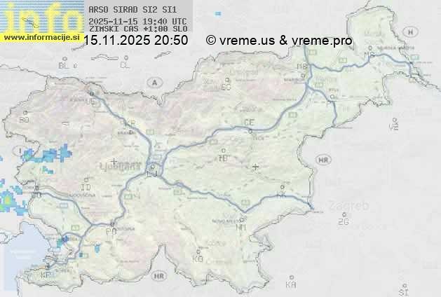 Radarska karta padavin