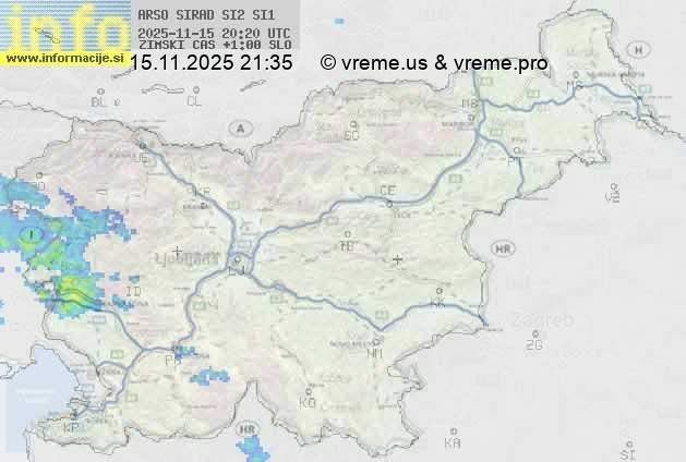 Radarska karta padavin