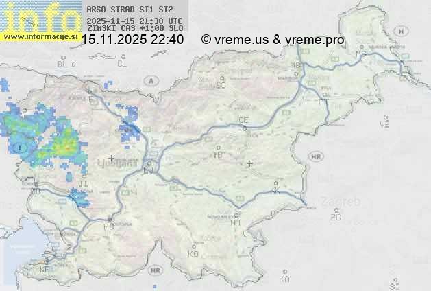 Radarska karta padavin