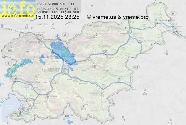 Radarska karta padavin