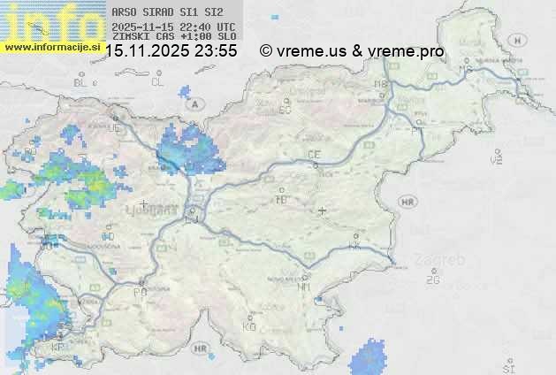 Radarska karta padavin