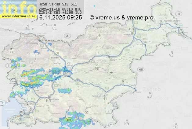 Radarska karta padavin