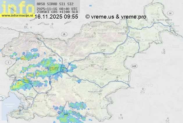 Radarska karta padavin