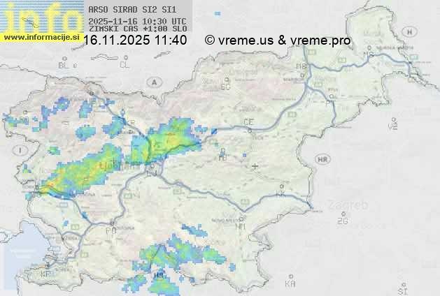 Radarska karta padavin