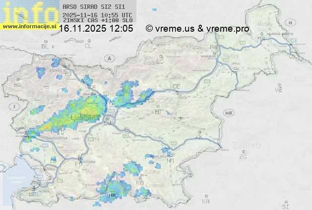 Radarska karta padavin