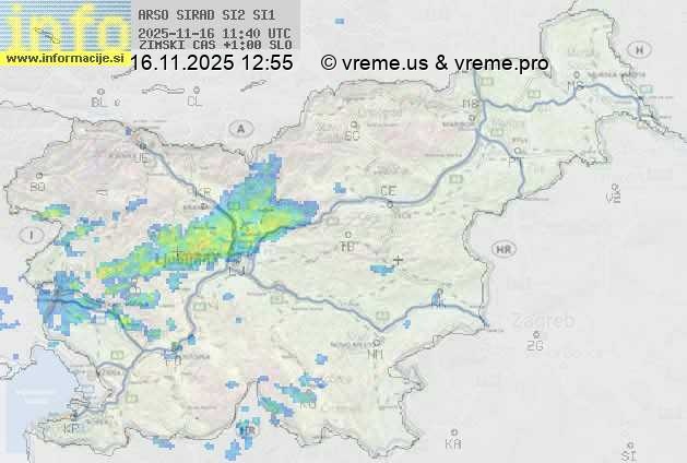 Radarska karta padavin