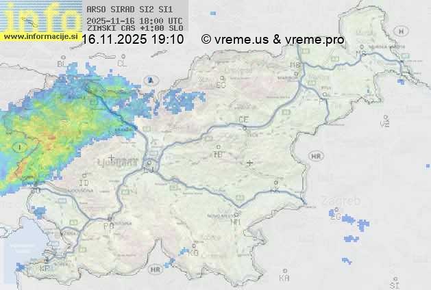 Radarska karta padavin