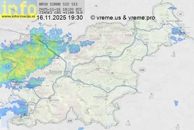 Radarska karta padavin
