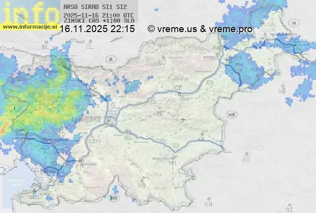Radarska karta padavin