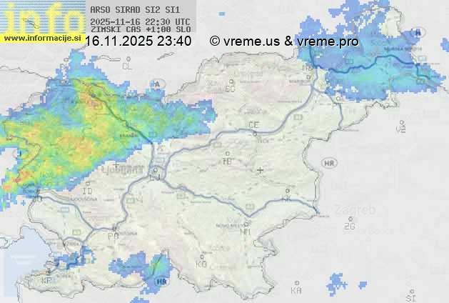 Radarska karta padavin