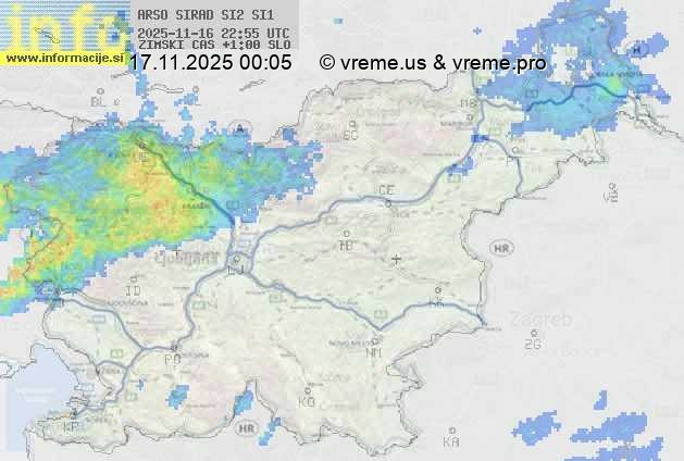 Radarska karta padavin