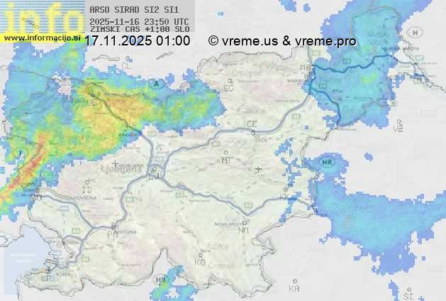 Radarska karta padavin