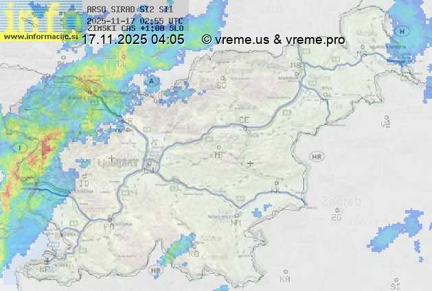 Radarska karta padavin