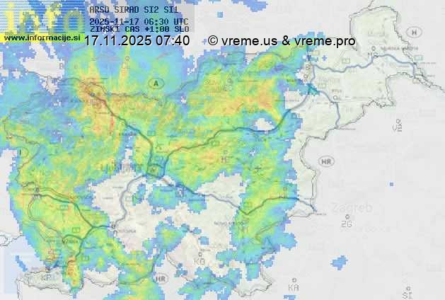 Radarska karta padavin