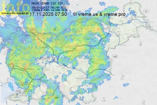 Radarska karta padavin