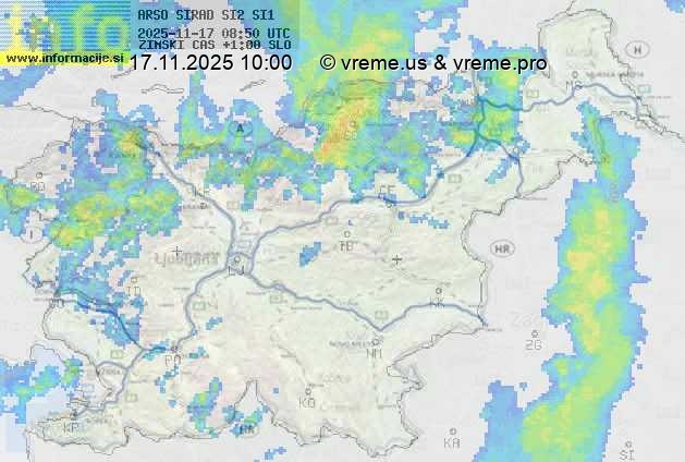 Radarska karta padavin