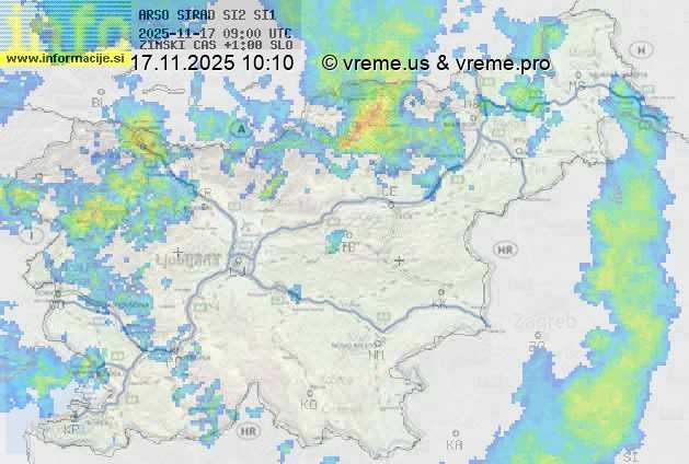 Radarska karta padavin