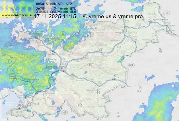 Radarska karta padavin