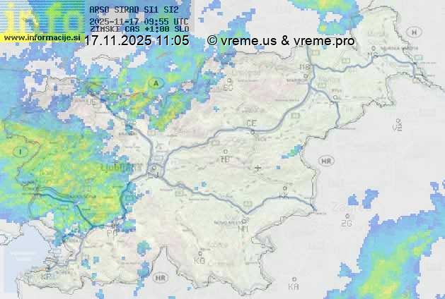 Radarska karta padavin