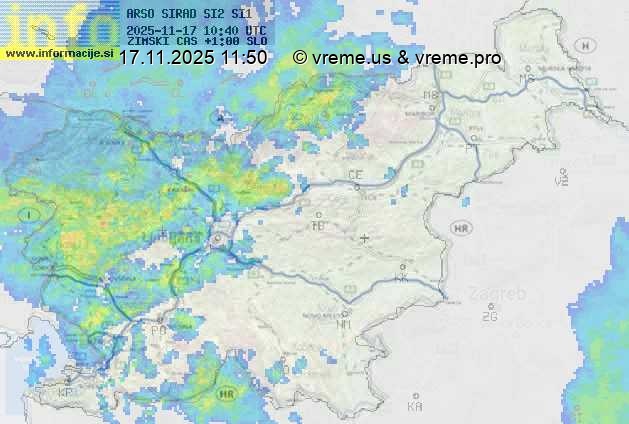 Radarska karta padavin
