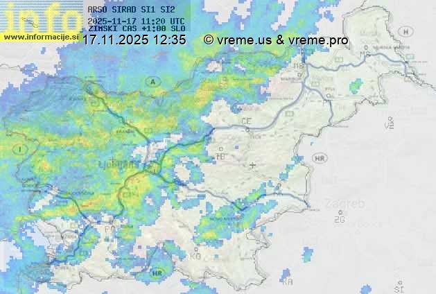 Radarska karta padavin