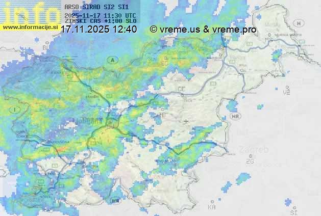 Radarska karta padavin