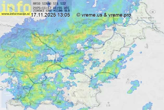 Radarska karta padavin