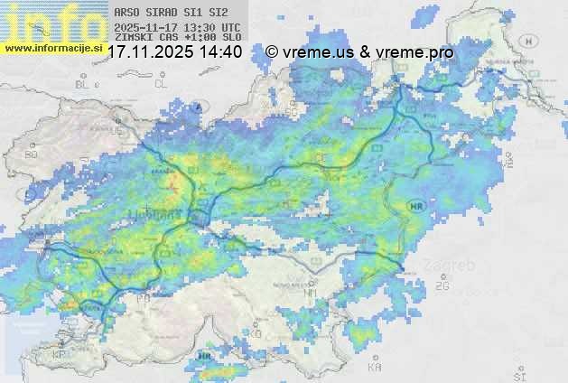 Radarska karta padavin