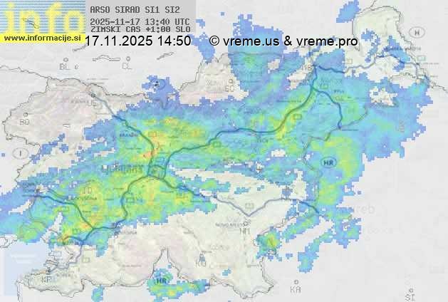 Radarska karta padavin