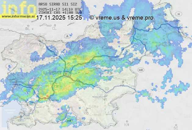 Radarska karta padavin