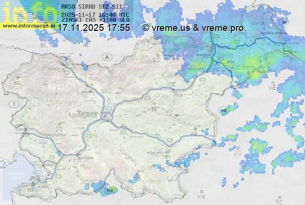 Radarska karta padavin