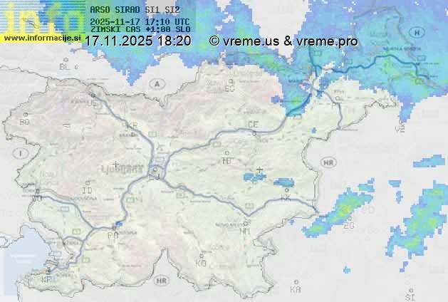 Radarska karta padavin