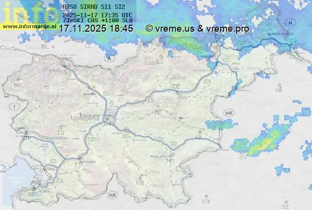 Radarska karta padavin