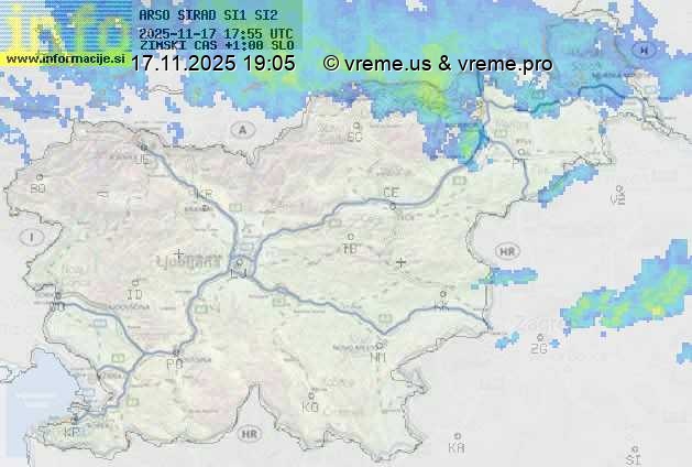 Radarska karta padavin